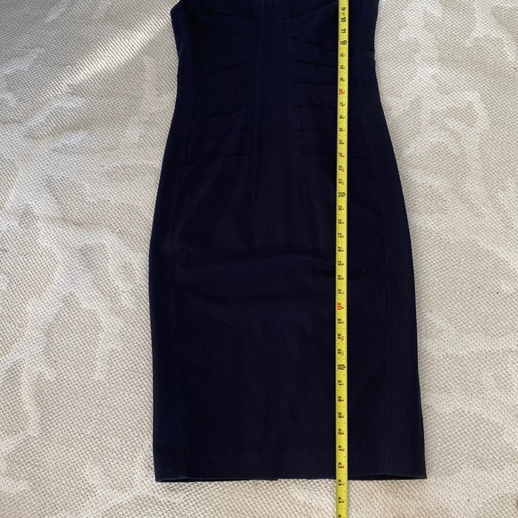 Tavan & Mitto sheath body contouring dark blue, sleeveless dress - Picture 14 of 17
